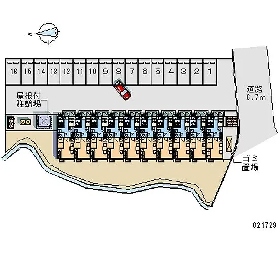 ★手数料０円★弘前市中野４丁目　月極駐車場（LP）